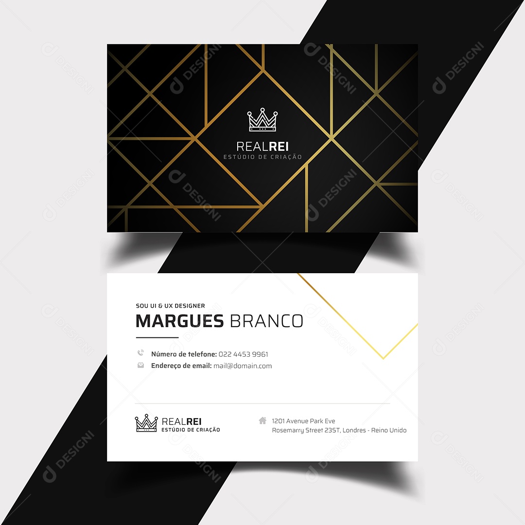 Modelo de Cartão de Visita Vetores EPS Editável