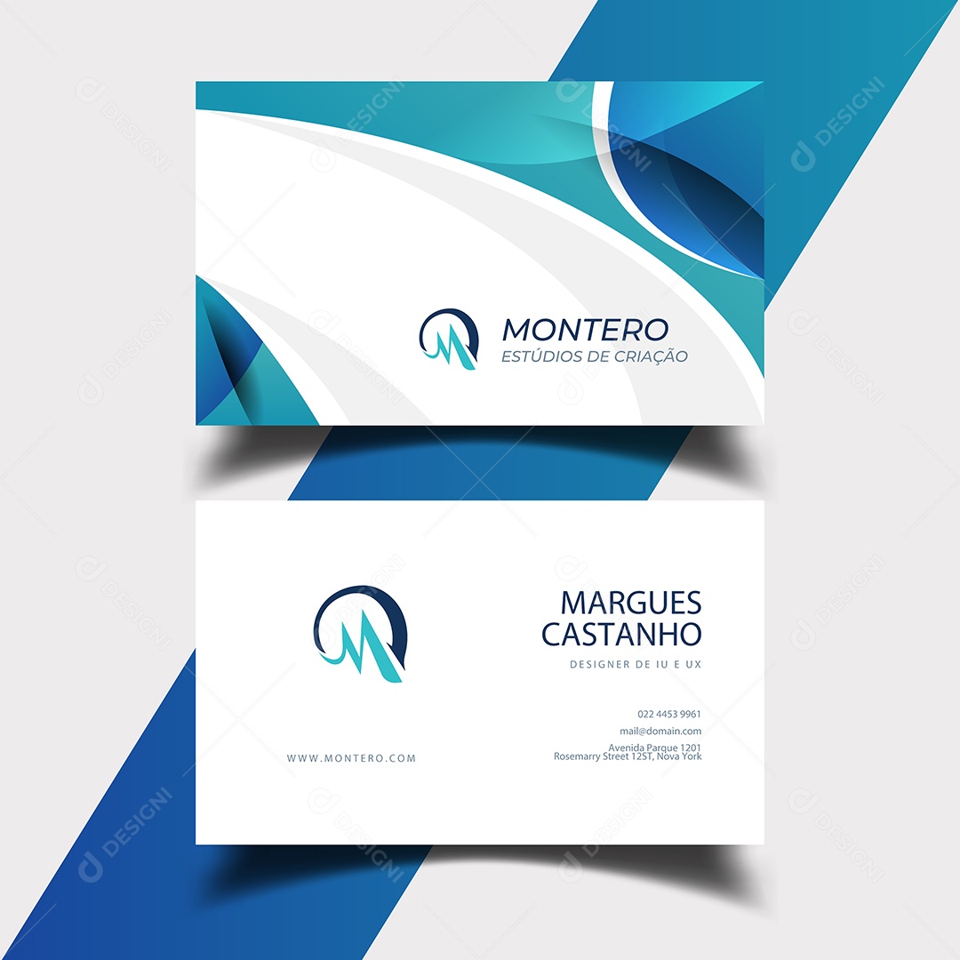 Modelo de Cartão de Visita Vetores EPS Editável