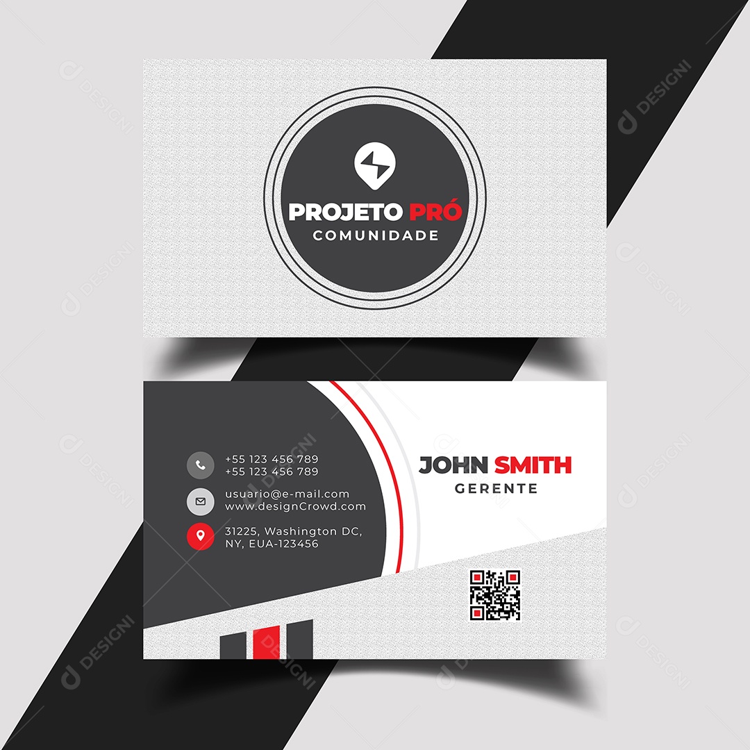 Modelo de Cartão de Visita Vetores EPS Editável