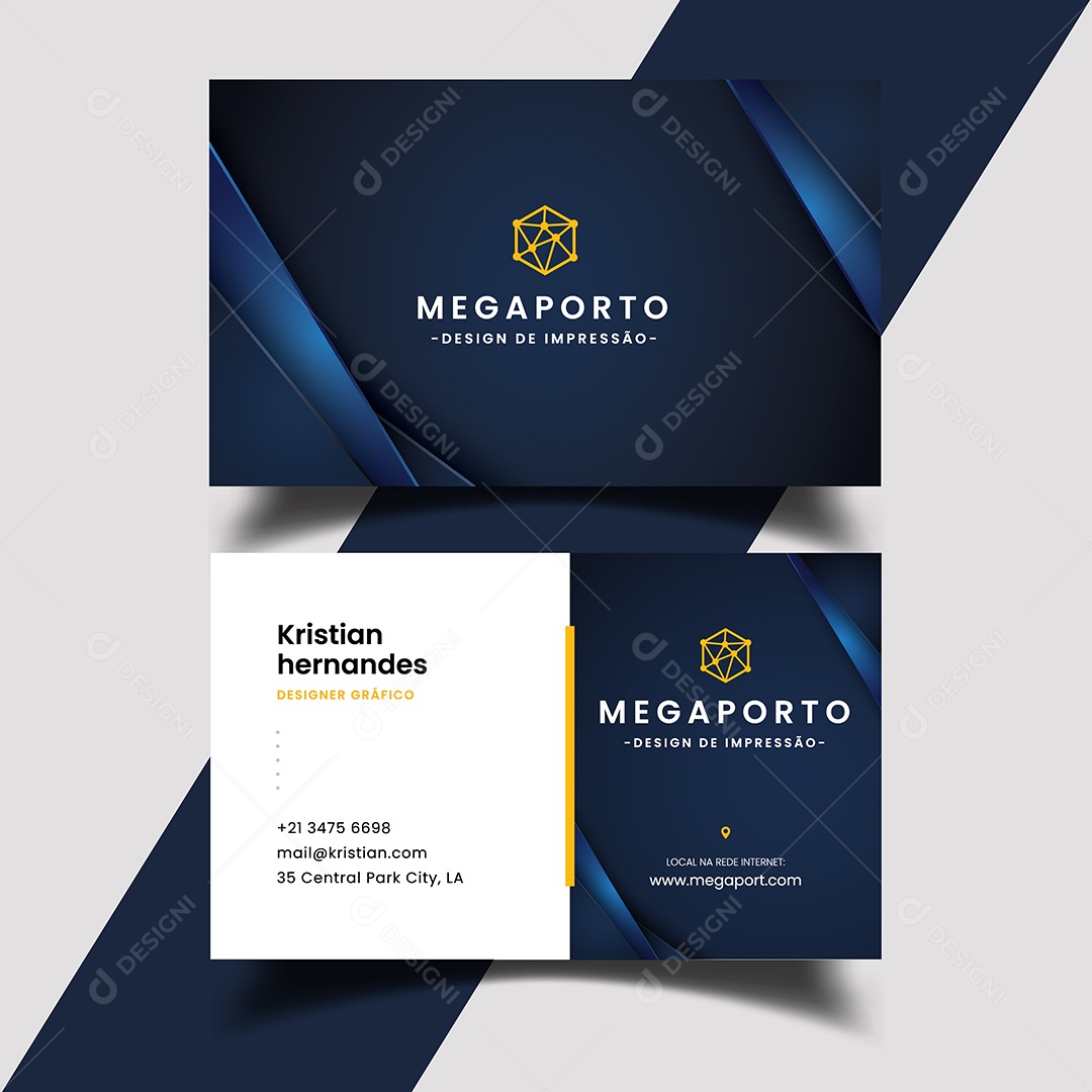 Modelo de Cartão de Visita Vetores EPS Editável