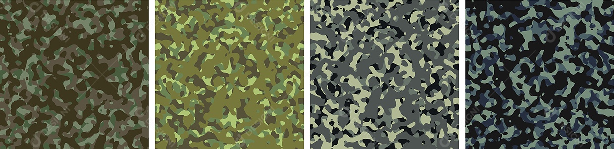 Conjunto De Fundo De Camuflagem Vetor EPS