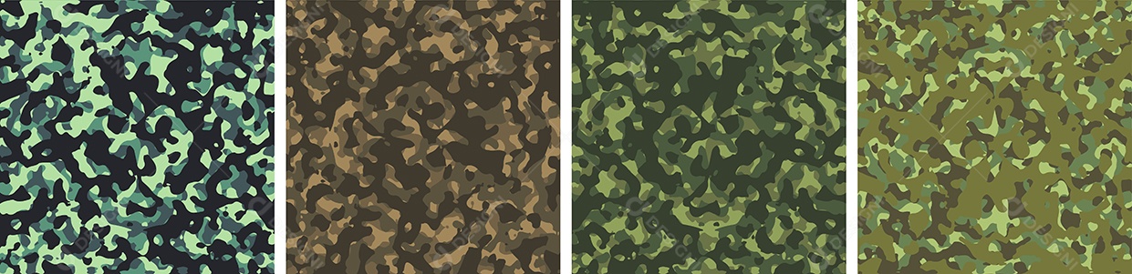Conjunto De Fundo De Camuflagem Vetor EPS