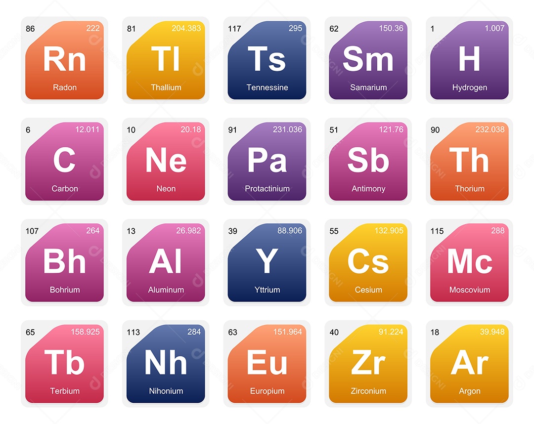 Tabela Periódica Vetor EPS