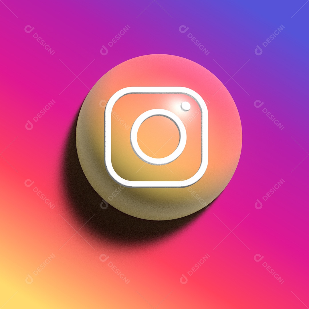 Elemento 3D Instagram EPS