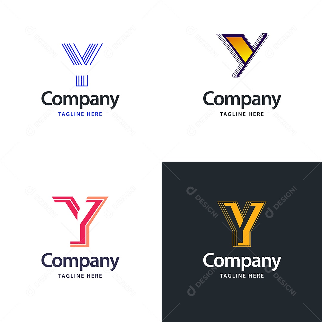 Logo Y Logotipos Modernos Vetor EPS