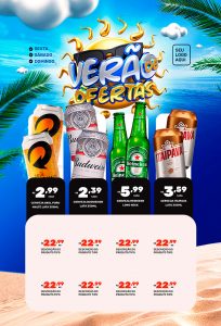 Post Encarte de Bebidas Alcoólicas Social Media PSD Editável