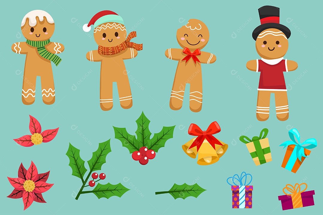 Desenhos Natalinos Ilustrações de Natal Vetor EPS