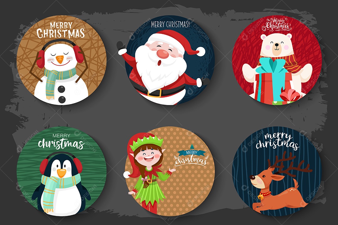 Broche de lembrança Natalina para baile de formatura Vetor EPS