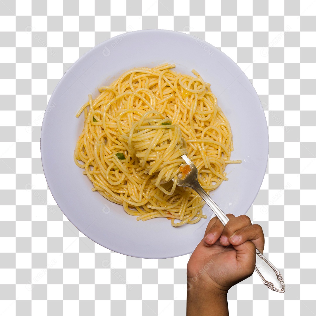 Prato Com Macarronada PNG Transparente