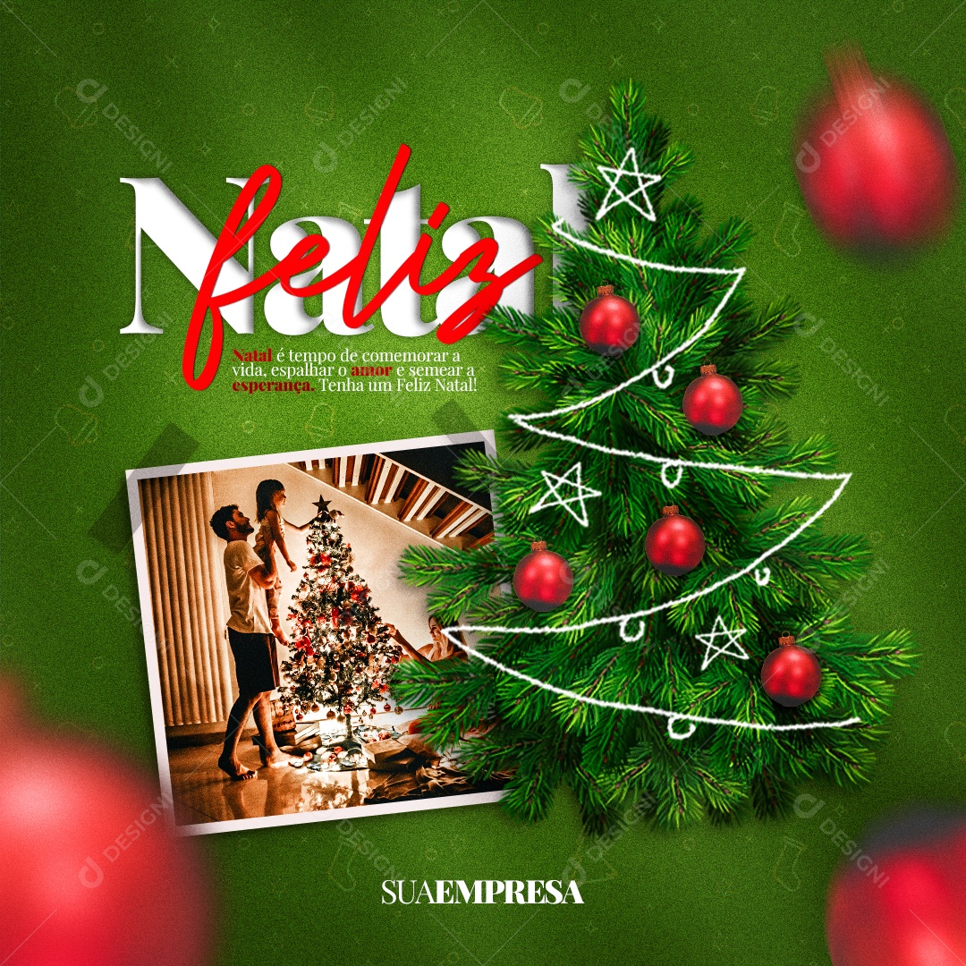 Feliz Natal O Natal Dos Sonhos é Aquele Que Você Idealiza no Espírito Sente no Coração e Compartilha na Solidariedade Social Media PSD Editável