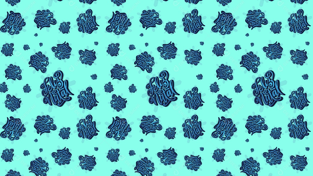 Pattern Padrões Geométricos Texto Natalino Feliz Natal Em Fundo Azul Marinho Vetor AI + PAT