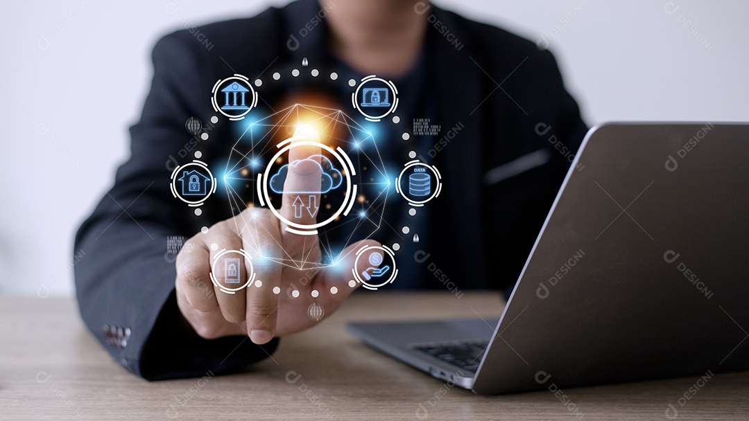 Tecnologia de computação em nuvem e armazenamento on-line