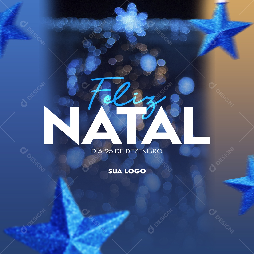 Feliz Natal 25 de Dezembro Social Media PSD Editável