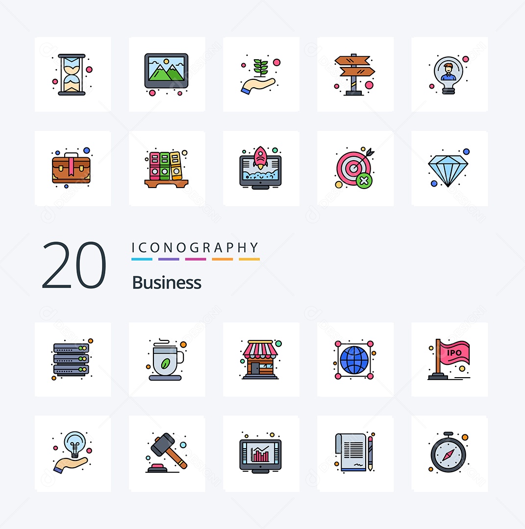 Pacote De Ícones E Elementos Vetores EPS