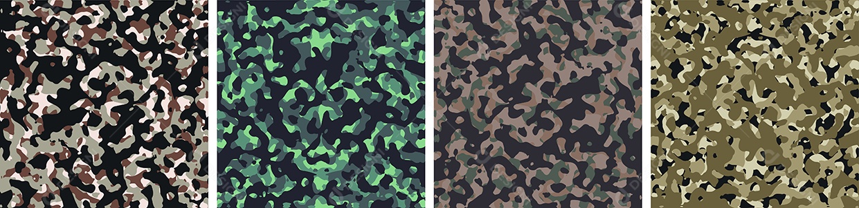 Conjunto de Fundo de Camuflagem Vetor EPS