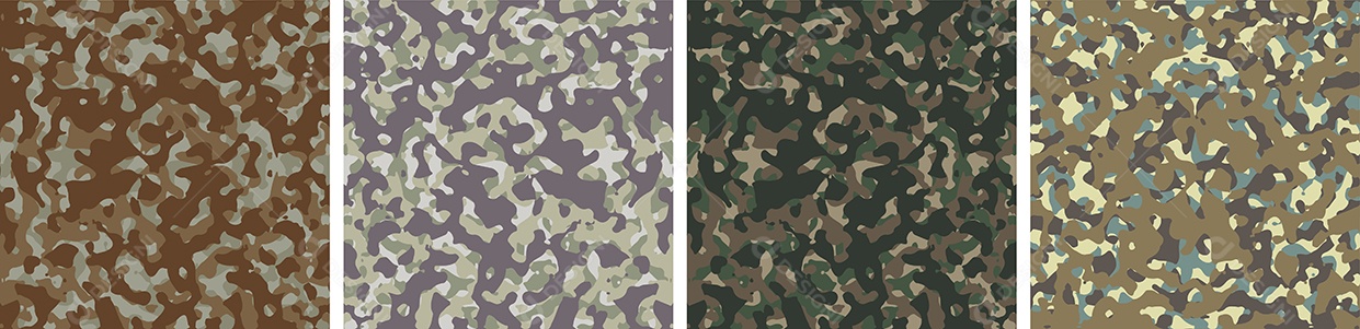 Conjunto de Fundo de Camuflagem Vetor EPS