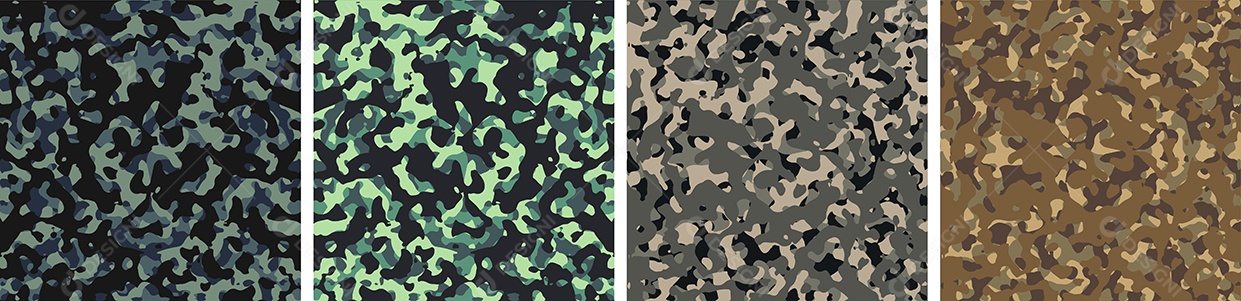Conjunto de Fundo de Camuflagem Vetor EPS