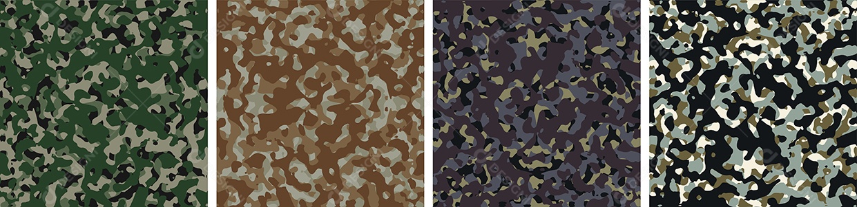 Conjunto de Fundo de Camuflagem Vetor EPS