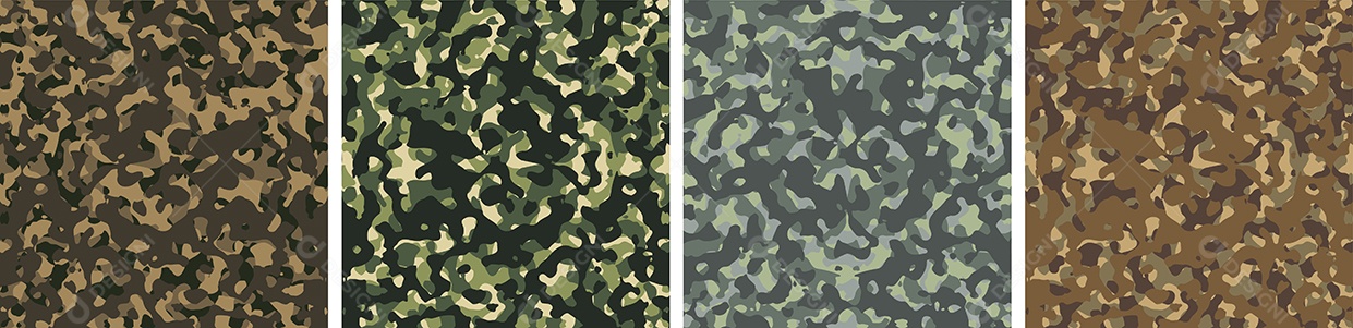 Conjunto De Fundo De Camuflagem Vetor EPS