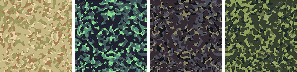 Conjunto De Fundo De Camuflagem Vetor EPS