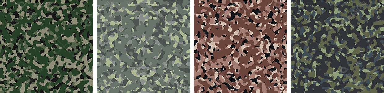 Conjunto de Fundo de Camuflagem Vetor EPS