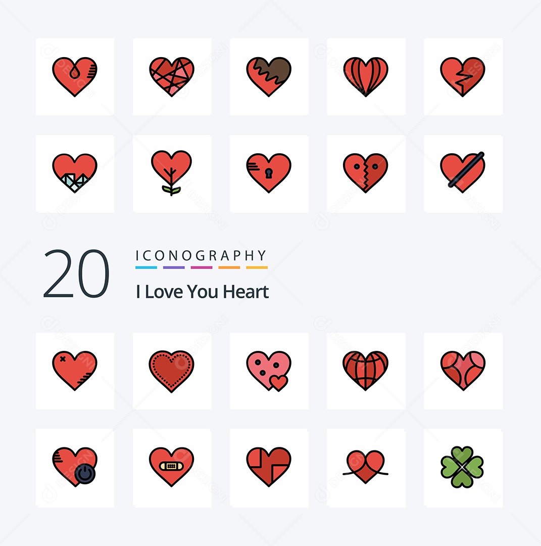 Pacote de Ícones e Elementos Vetores EPS