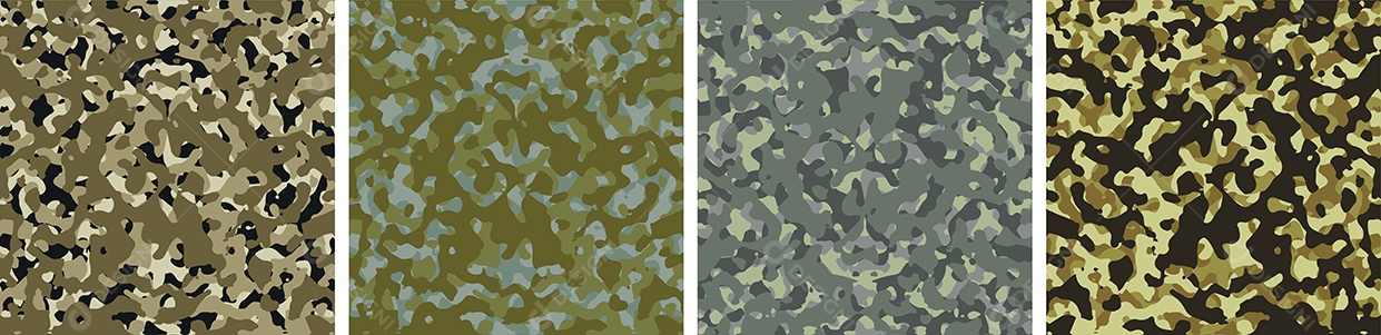 Conjunto de Fundo de Camuflagem Vetor EPS