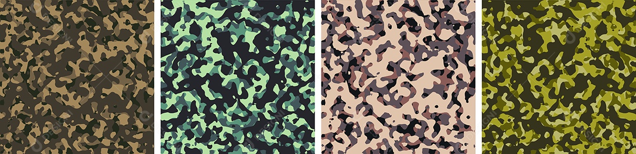 Conjunto de Fundo de Camuflagem Vetor EPS