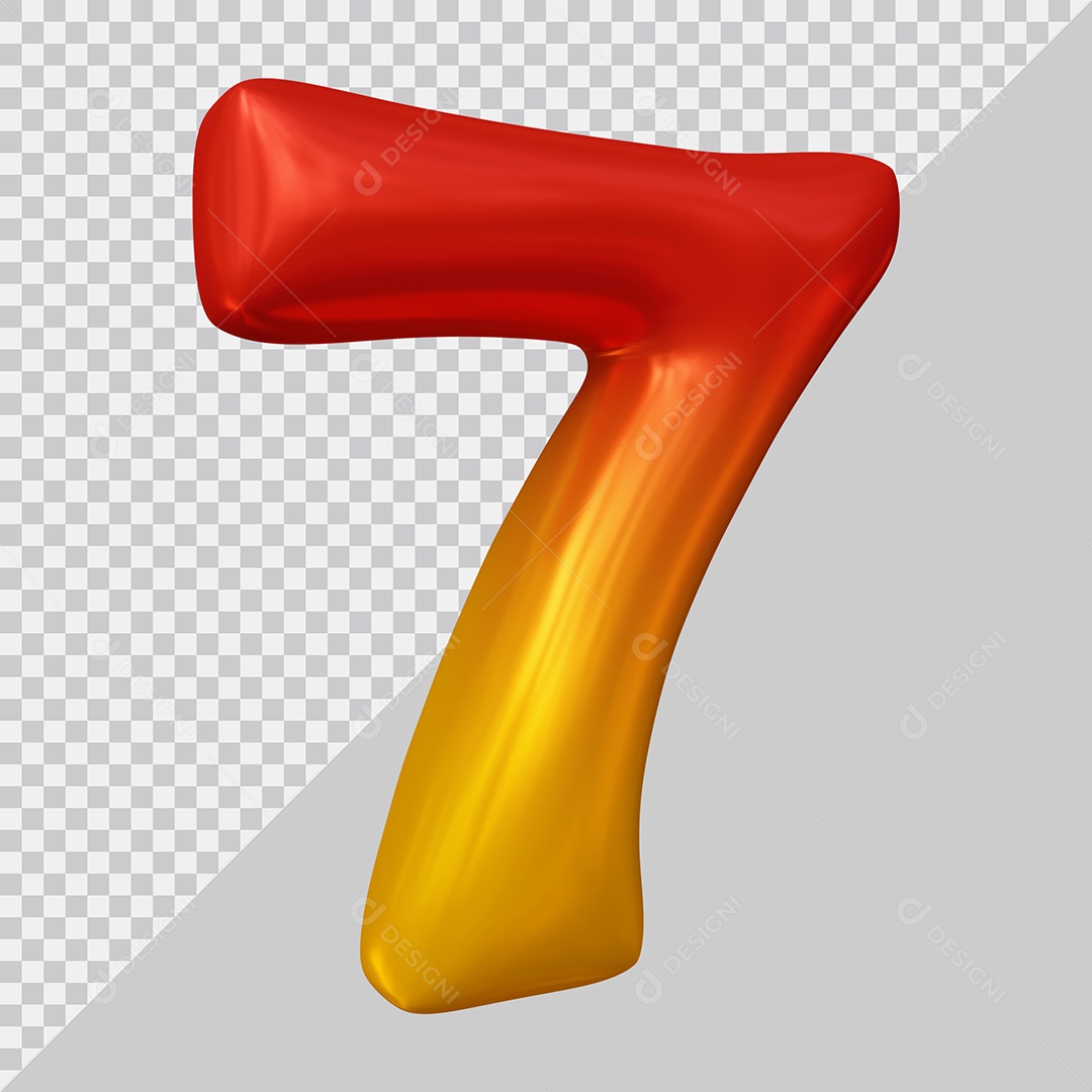 Número 3D 0 Preto e Branco Para composição PSD