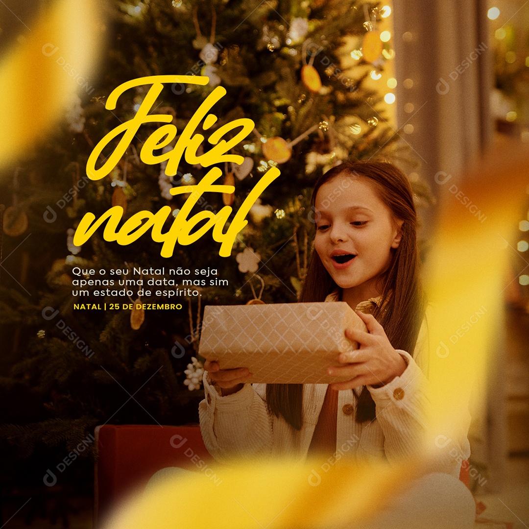 Social Media Que o Seu Natal Não Seja Apenas Uma Data Feliz Natal PSD Editável