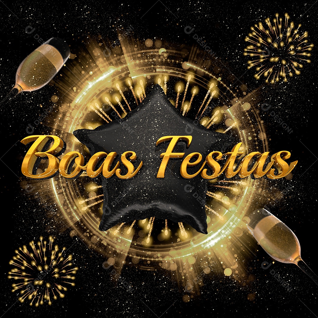 3D Element New Year 2023 Happy Holidays For Composition PSD