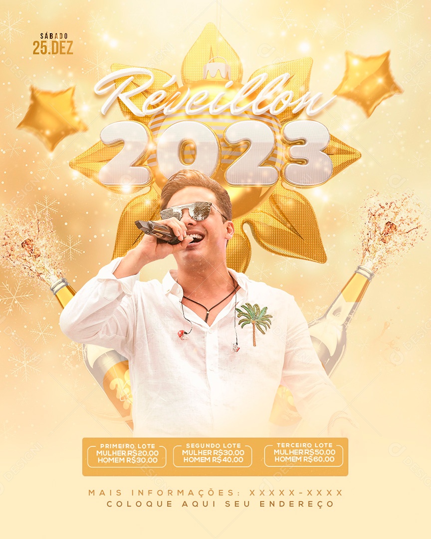 Post Feliz Ano Novo PSD Social Media PSD Editável