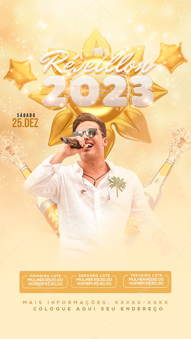 Post Feliz Ano Novo PSD Social Media PSD Editável