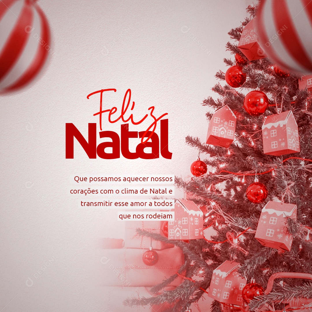 Que Possamos Aquecer Nossos Corações Feliz Natal Social Media PSD Editável