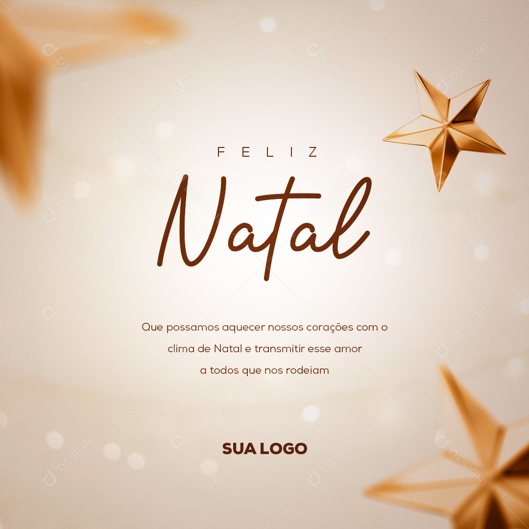 Que Possamos Aquecer Nossos Corações Feliz Natal Social Media PSD Editável