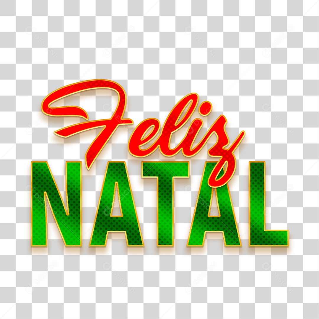 Texto Feliz Natal PNG Transparente Sem Fundo