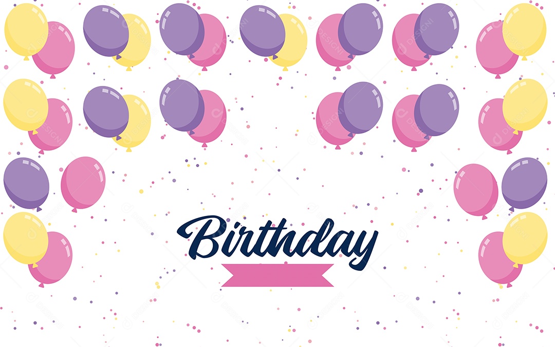 Textos De Feliz Aniversário Vetores EPS