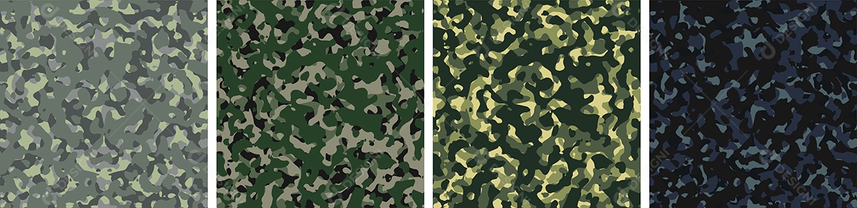 Conjunto De Fundo De Camuflagem Vetor EPS