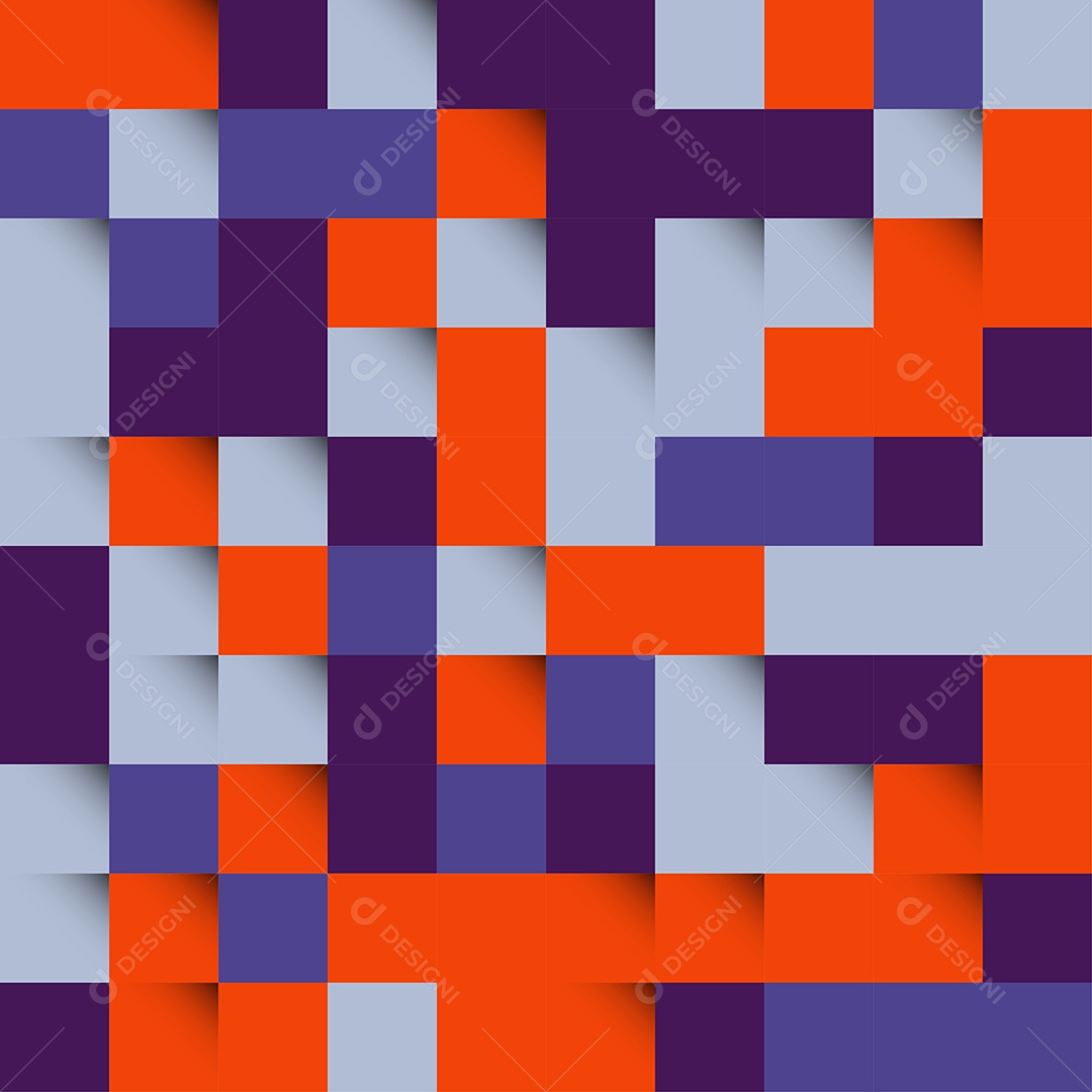 Fundo Isométrico Coloridos Em Mosaico Vetor EPS