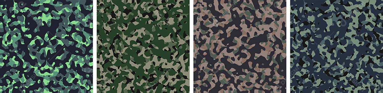 Conjunto de Fundo de Camuflagem Vetor EPS