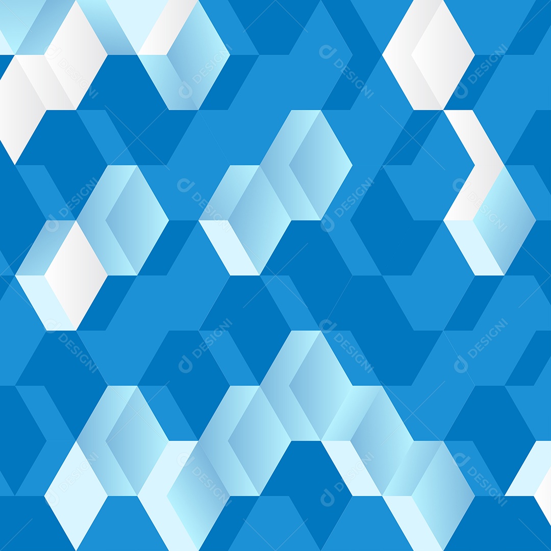 Fundo Isométrico Azul Em Mosaico Vetor EPS