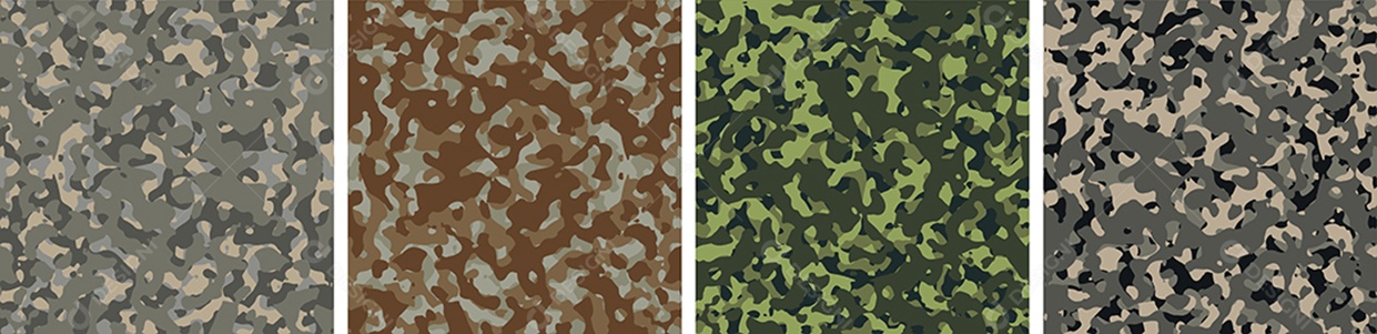 Conjunto De Fundo De Camuflagem Vetor EPS