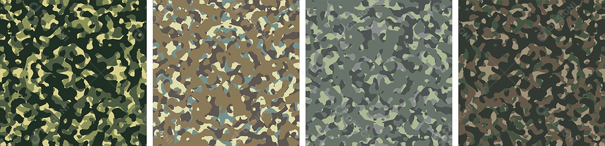 Conjunto De Fundo De Camuflagem Vetor EPS