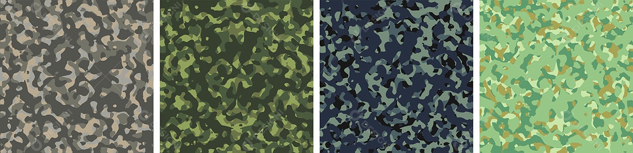 Conjunto De Fundo De Camuflagem Vetor EPS