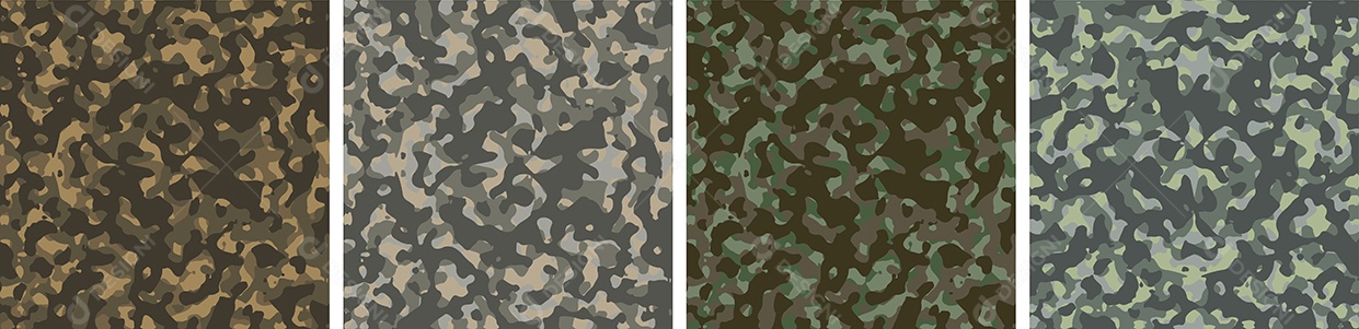 Conjunto De Fundo De Camuflagem Vetor EPS