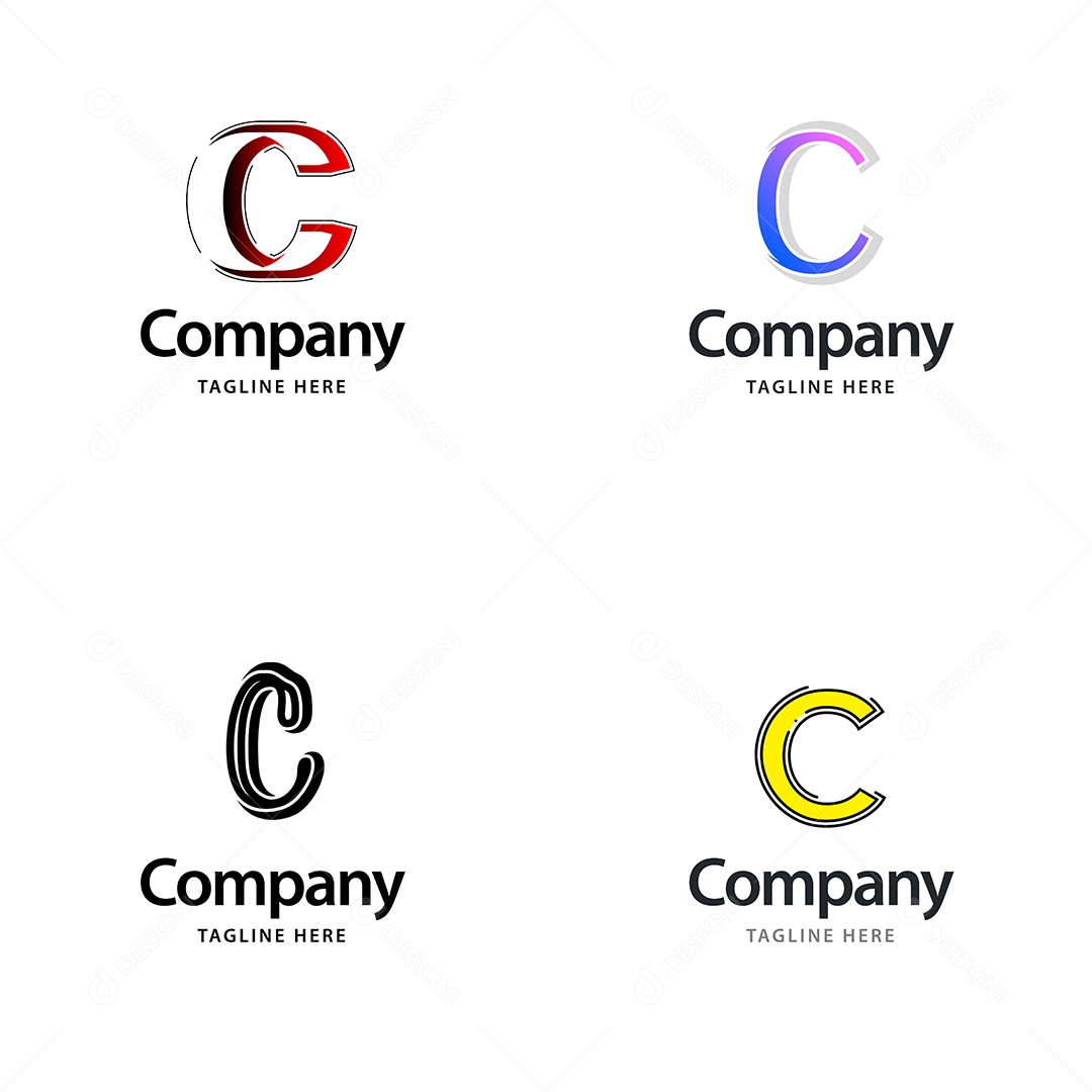 Logo A Logotipos Modernos Vetor EPS