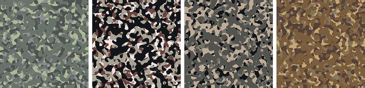 Conjunto De Fundo De Camuflagem Vetor EPS