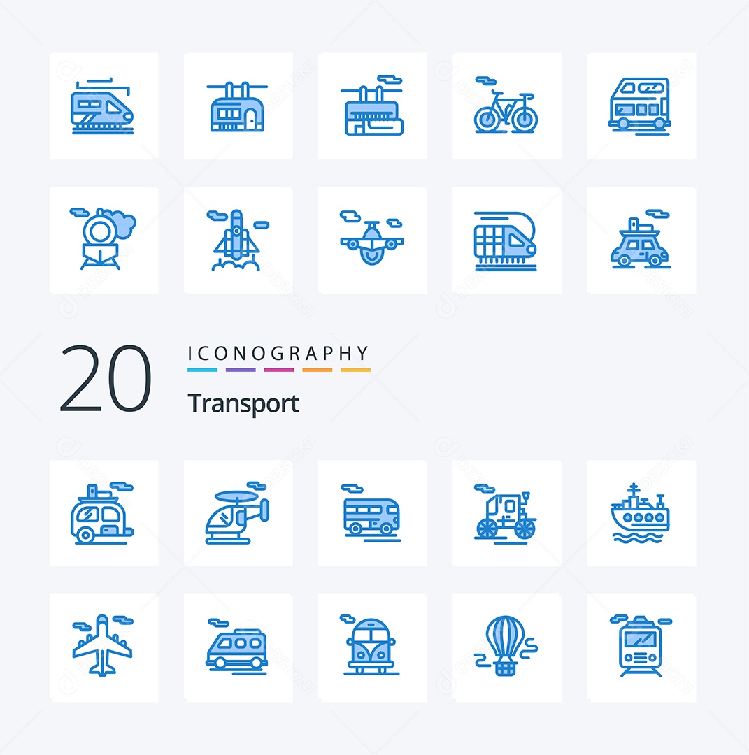 Pacote De Ícones e Elementos Vetores EPS