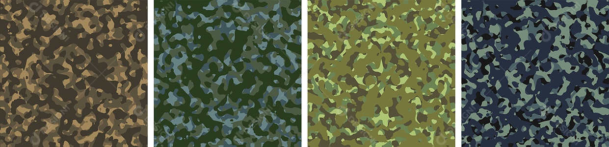 Conjunto De Fundo De Camuflagem Vetor EPS