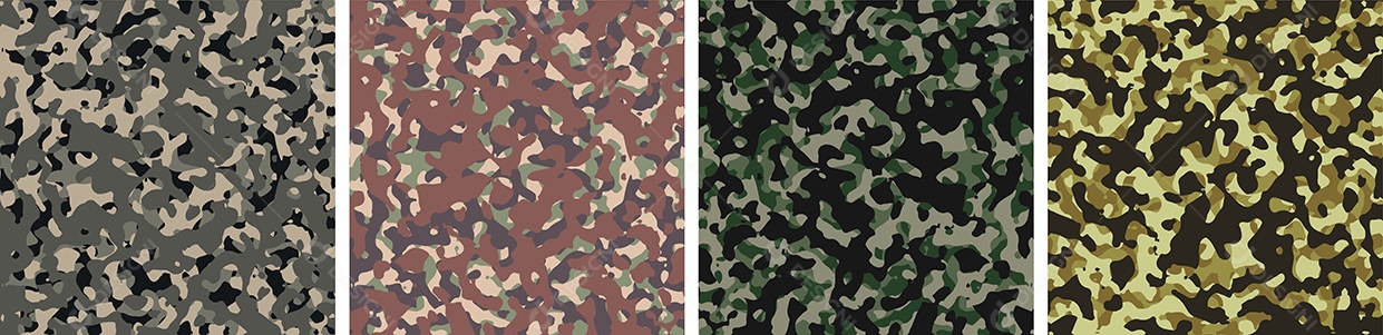 Conjunto De Fundo De Camuflagem Vetor EPS